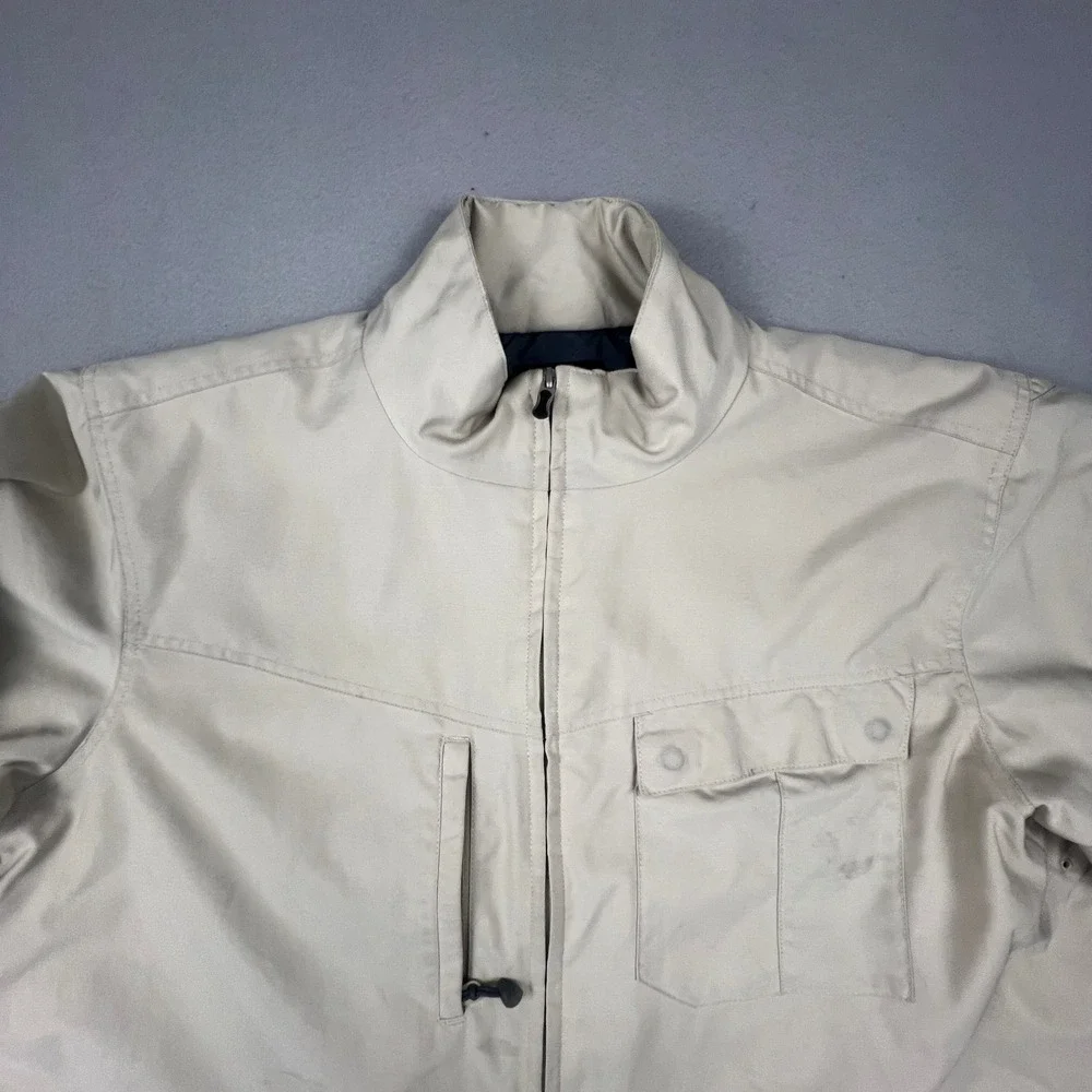 Helly Hansen Workwear Jacket Mens XXL Beige Quilted Snowboard Outdoor Gorpcore